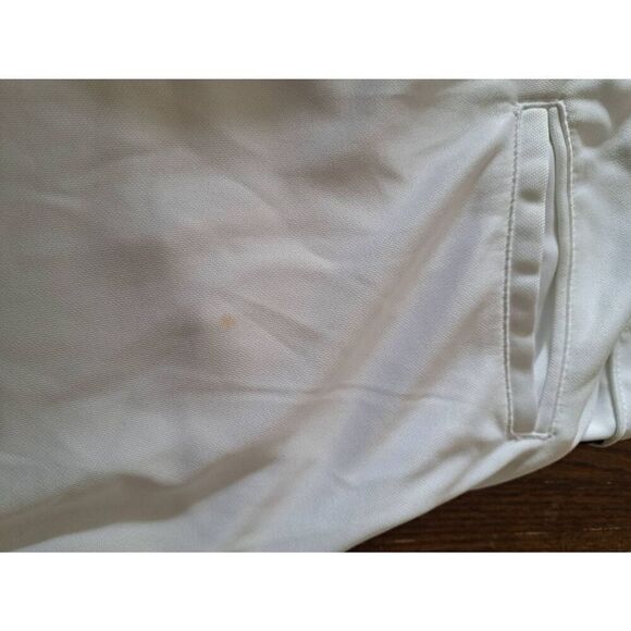 Adult Small Rawlings Semi Relaxed White Blue Stripe Baseball Pants Double Snap - Picture 4 of 5